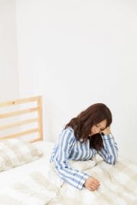 眠れない女性
