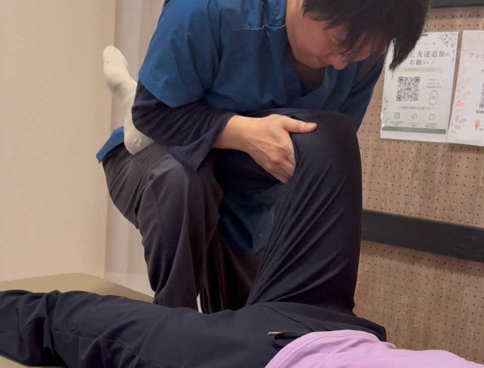 膝や股関節、足首、骨盤などの動きを確認するイメージ