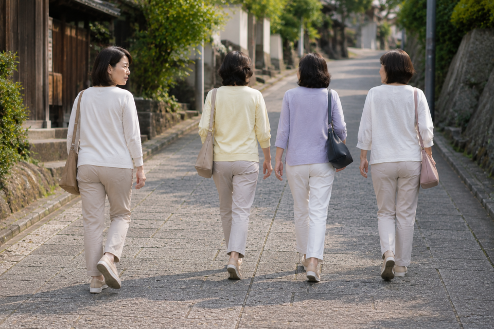 友人に置いて行かれる50代女性